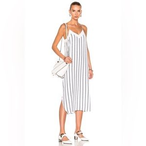 Equipment Silk Dian Dress in Stripes